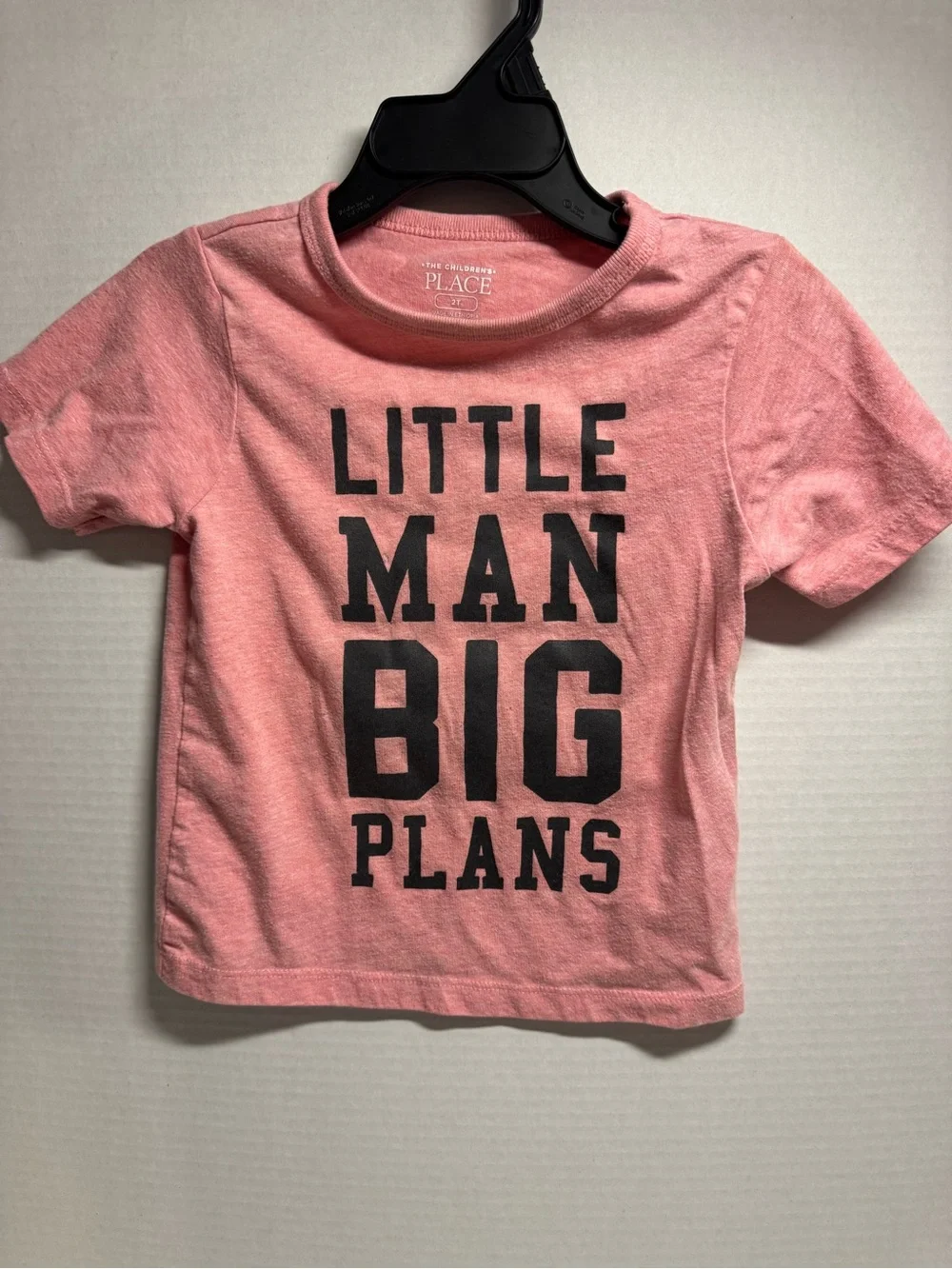 The Children's Place Little Man Big Plans Tee - Pink/Rose